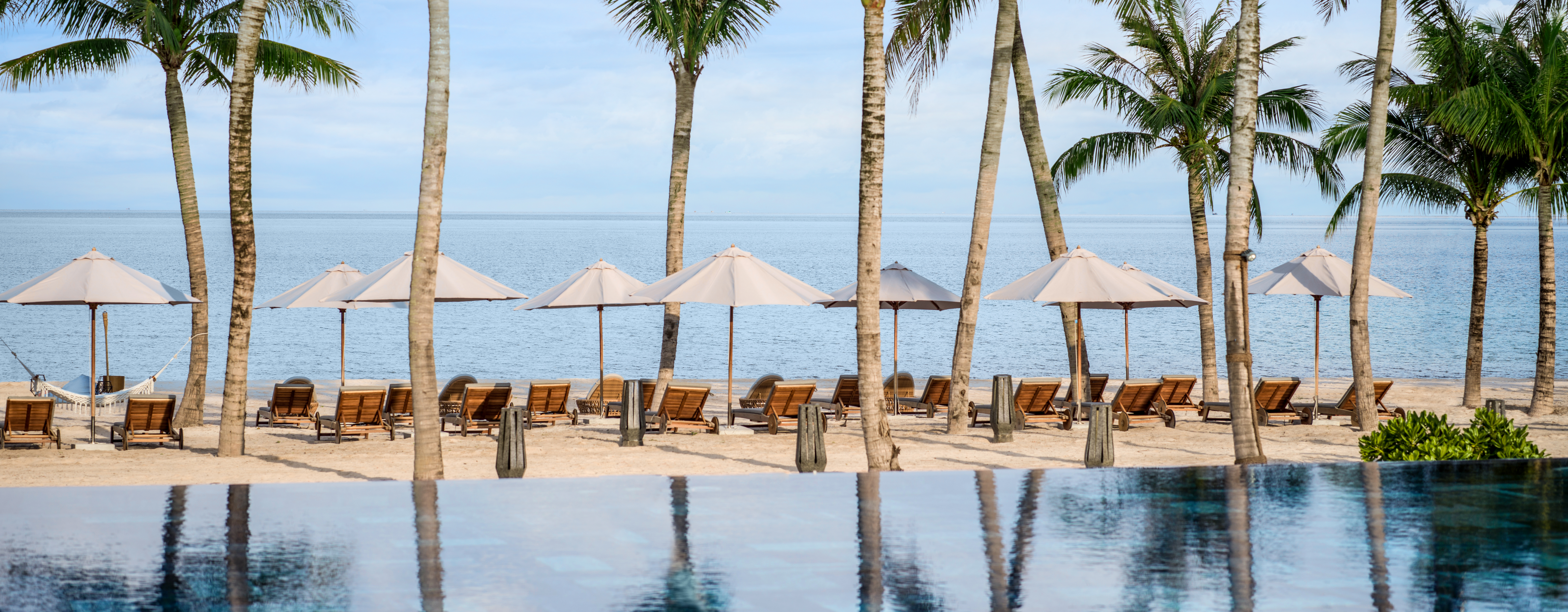 Infinity pool with length 120m at the New World Phu Quoc Resort